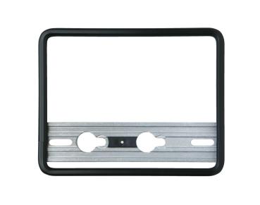 Quick-fix Nummerrahmen Moto, schwarz, 18x14cm