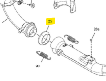 Auspuffkonus mitte Ryker