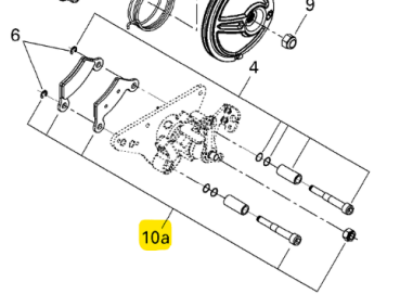 Satz Bremsbeläge hinten / RS / RT bis 2012
