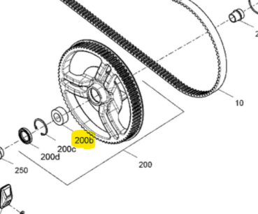 Doppellager Rad hinten