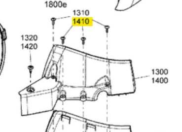 Torxschraube Luftfilter M5x20 / Seitenverkleidung