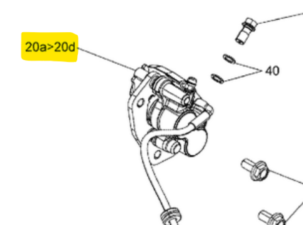Satz Bremsbeläge vorne rechts / Ryker