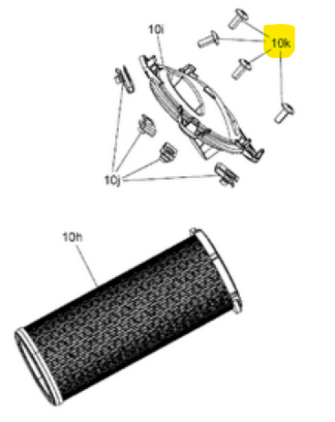 Torxschraube Luftfilter M6x16